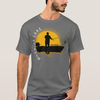 Hutchins Lake Vist Michigan Sunrise T-shirt