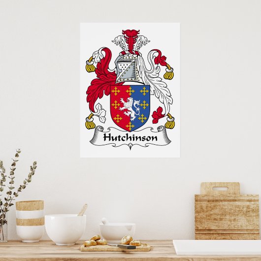 Hutchinson Family Crest Poster (Keuken)