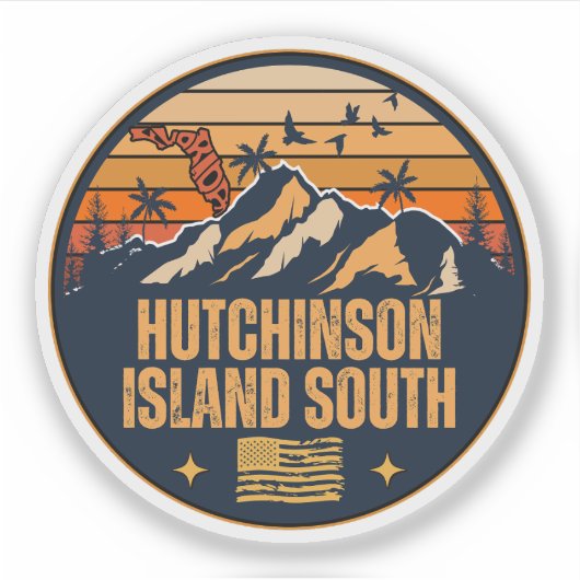 Hutchinson Island South, Florida  Sticker (Voorkant)