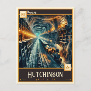 Hutchinson, Kansas    Antiek Briefkaart
