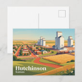 Hutchinson Kansas Briefkaart (Voorkant / Achterkant)