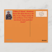 Hutchinson Kansas Fire Glow Post Kaart (Achterkant)