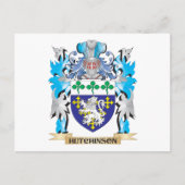 Hutchinson wapenschild - familiekust briefkaart (Voorkant)