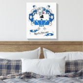 Hutchison Family Crest Canvas Afdruk (Insitu (Slaapkamer))