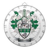 Hutchison Family Crest Coat of Arms Dartbord (Voorkant)