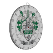 Hutchison Family Crest Coat of Arms Dartbord (Voorkant Links)