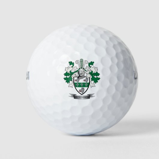 Hutchison Family Crest Coat of Arms Golfballen (Voorkant)