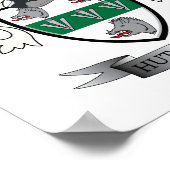 Hutchison Family Crest Coat of Arms Poster (Hoek)