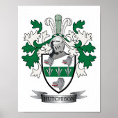 Hutchison Family Crest Coat of Arms Poster (Voorkant)