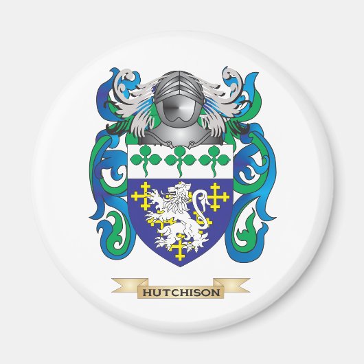 Hutchison Wapenschild (Familie Crest) Magneet (Voorkant)