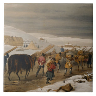 Huts and Warm Clothing for the Army, bord uit 'T Tegeltje