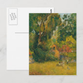 Huts under the Trees, by Paul Gauguin Briefkaart (Voorkant / Achterkant)