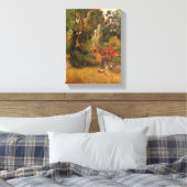 Huts under the Trees, by Paul Gauguin Canvas Afdruk (Insitu (Slaapkamer))