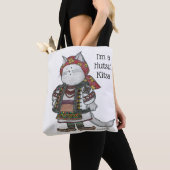 Hutsul Kitsa Kitty Cat Ukraine Folk Art Tote Bag (Dichtbij)