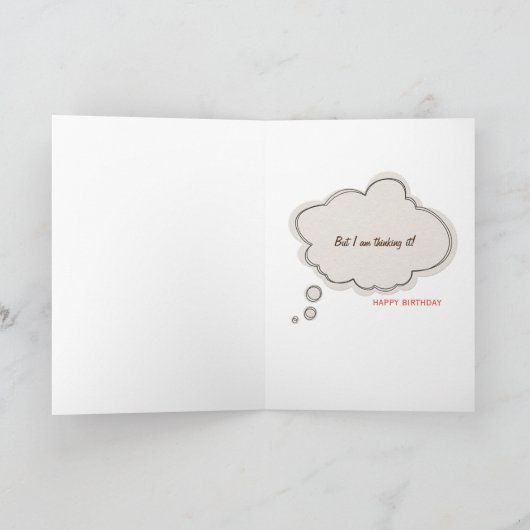 Huttige vaders verjaardag wordt oud kaart (Binnen)