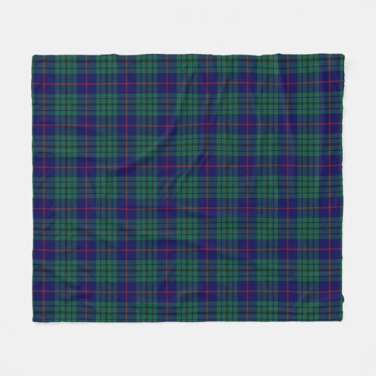 Hutton Plaid Fleece Deken (Voorkant (Horizontaal))