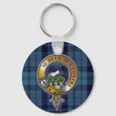 Hutton Tartan & Badge Sleutelhanger (Voorkant)