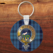 Hutton Tartan & Badge Sleutelhanger (Voorkant)