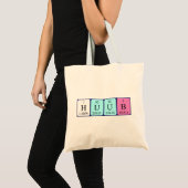 Huub periodieke lijstnaam canvas tas (Voorkant (product))