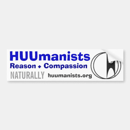 HUUmanisten Bumpersticker (Voorkant)