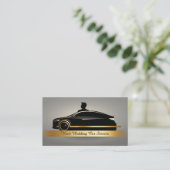 Huur auto service QR-code professioneel Visitekaartje (Staand voorkant)