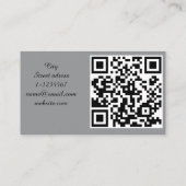 Huur auto service QR-code professioneel Visitekaartje (Achterkant)