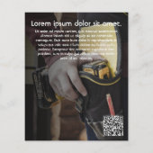 huur een HANDYMAN SPECIALIST DIY echtgenoot Flyer (Achterkant)
