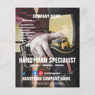 huur een HANDYMAN SPECIALIST DIY echtgenoot Flyer