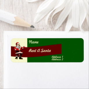 Huur een kerstlabel etiket
