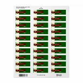 Huur een kerstlabel etiket (Full Sheet)