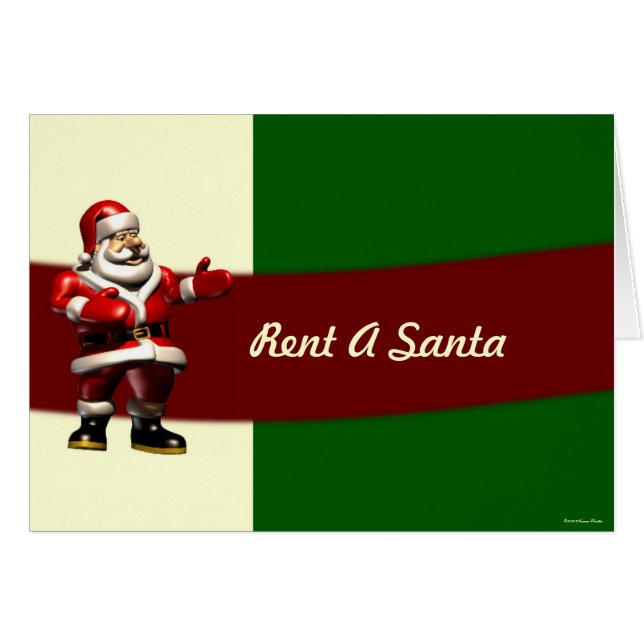 Huur een Santa Kaart (Voorkant Horizontaal)