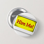 Huur me! ronde button 5,7 cm (Voorkant /achterkant)