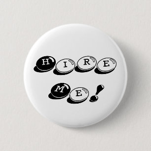 Huur me! ronde button 5,7 cm