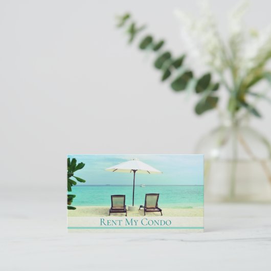 Huur Mijn Zee van de Beach Chairs Uitzicht Visitekaartje (Staand voorkant)