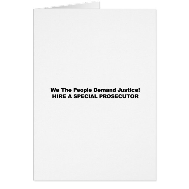 Huur van een speciale officier van justitie (Voorkant)