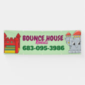 Huur van springhuis met aangepaste banner (Horizontaal)