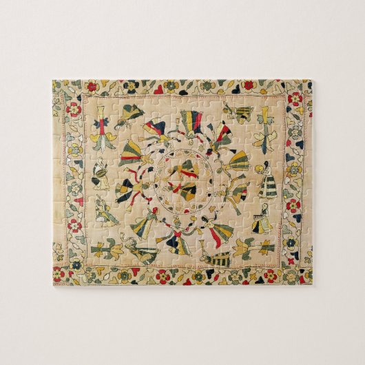 Huur: vierkante borduurplaat waarop Punjabi dan te Legpuzzel (Horizontaal)