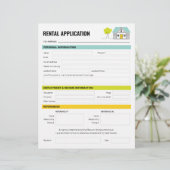 Huuraanvraagformulier Sjabloon verhuurders huurder (Staand voorkant)