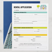 Huuraanvraagformulier Sjabloon verhuurders huurder (Voorkant / Achterkant)