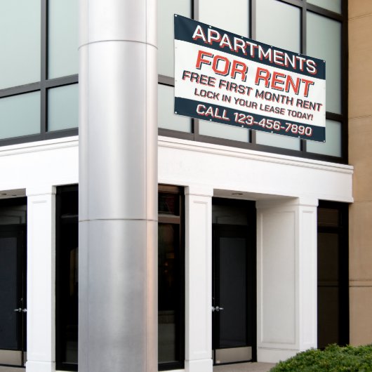 Huurappartementen aanpassen voor verhuur of lease  spandoek (Buitenkant Gebouw)