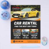 Huurauto Premium Professional Modern Flyer (Enkel)