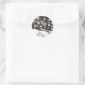 HUURCRISIS RONDE STICKER (Tas)