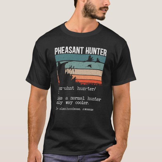 Huurder Definitie fazant Hunting Bird H T-shirt (Voorkant)
