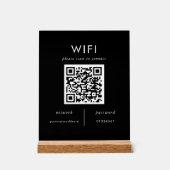 Huurders Wifi | Wifi Plaque met QR-code Acryl Bord (Voorkant)