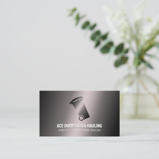 Huurdumpsters Visitekaartje (Staand voorkant)