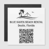 Huurhuis aan het strand STR QR-code Vakantie  (Voorkant / Achterkant)