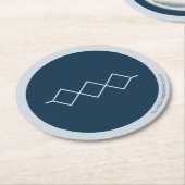 Huurhuis Ronde Kartonnen Onderzetter (Gebogen)