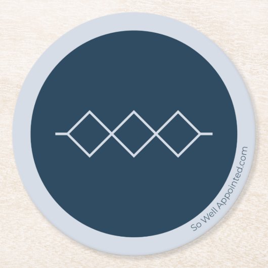 Huurhuis Ronde Kartonnen Onderzetter (Voorkant)