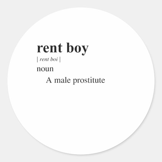 HUURJONGEN RONDE STICKER (Voorkant)
