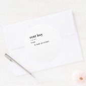 HUURJONGEN RONDE STICKER (Envelop)